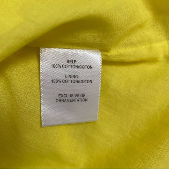 Tanya Taylor Mini Wrap Dress Lemon Brandy - Picture 8 of 8